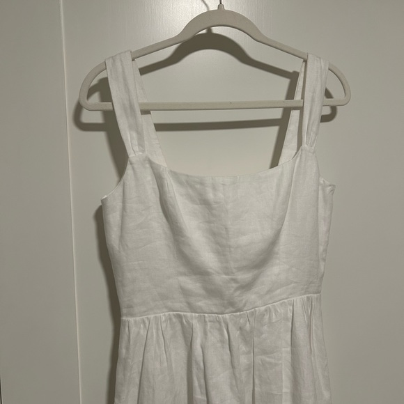 *Reformation Bucatini Dress Linen White - Picture 10 of 12